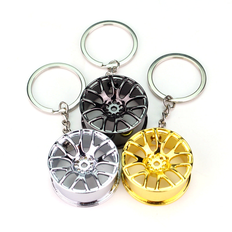 Keychain de la rueda de la aleación de la aleación de zinc al por mayor